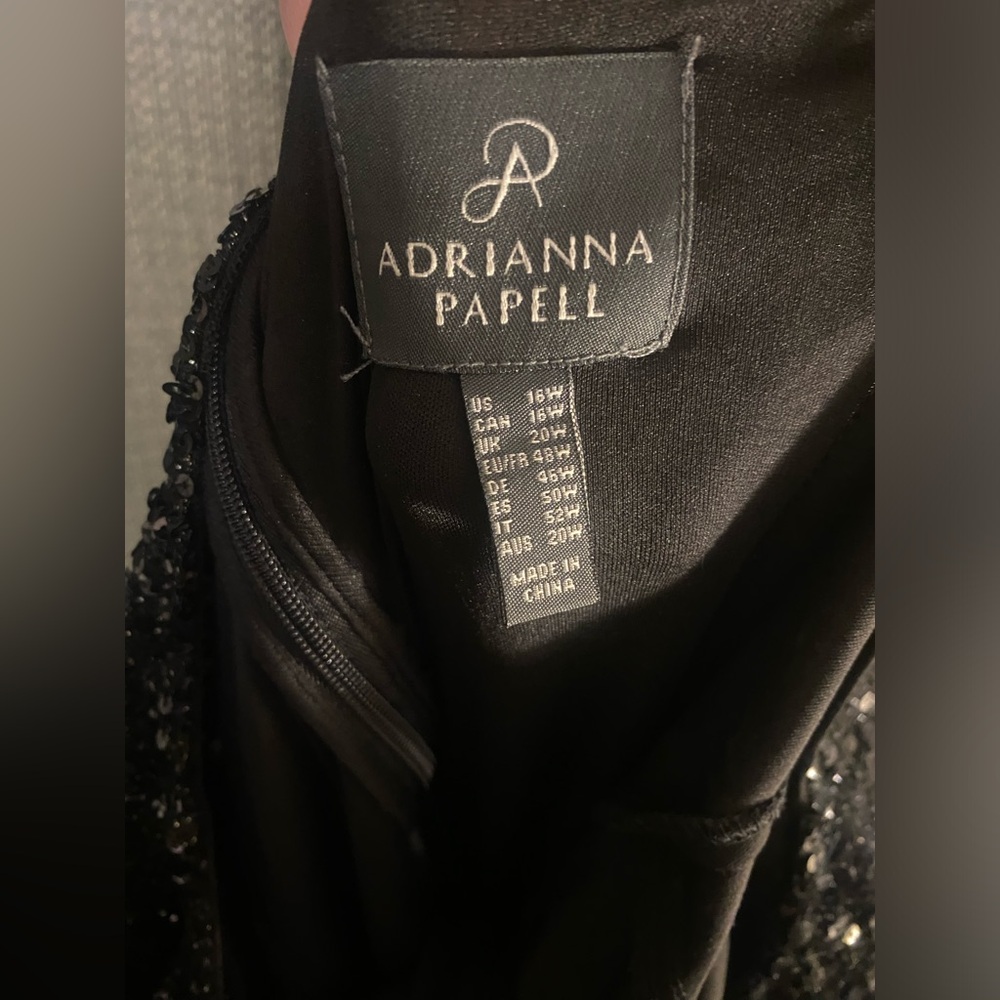 Adrianna Papell Plus Size Sequin Cocktail Dress size 16W - Picture 12 of 13